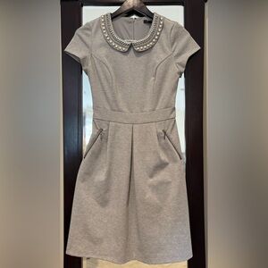 RW&CO Light Gray Knit Dress (XS)